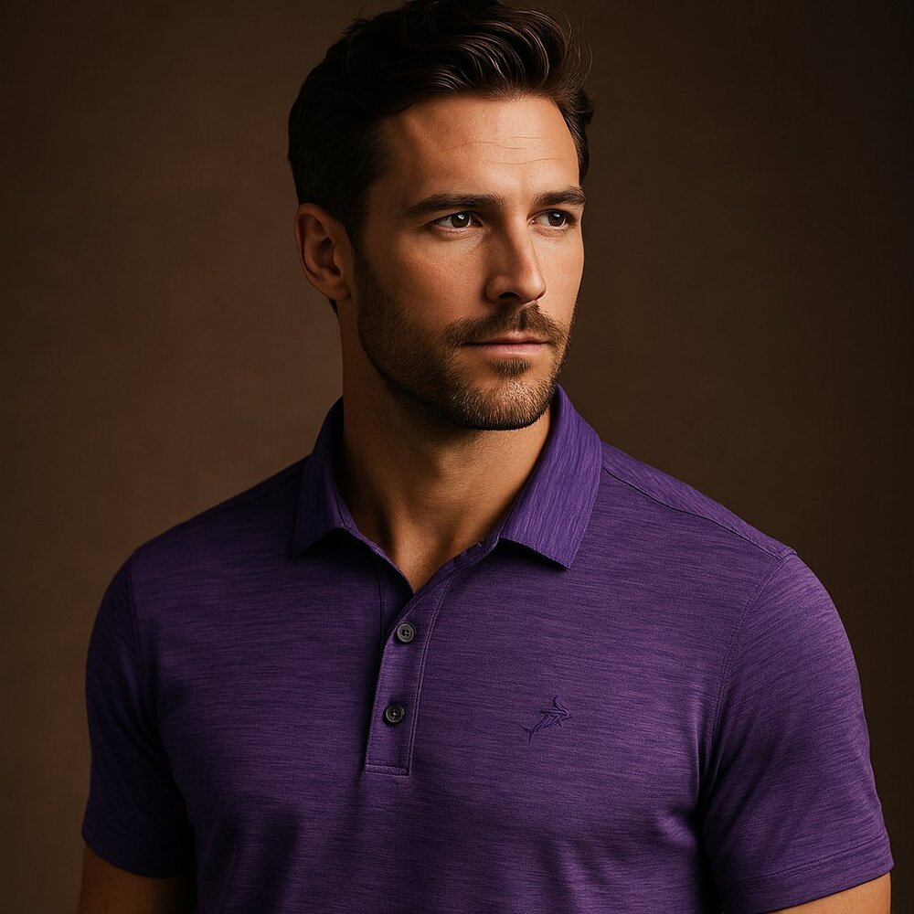 Tommy Bahama IslandZone Performance Polo – Purple Heather – Size M